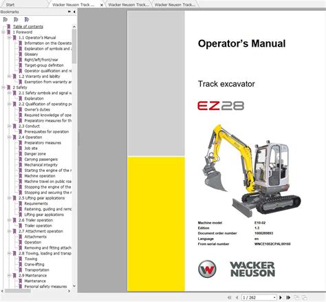 wacker neuson ez28 service manual